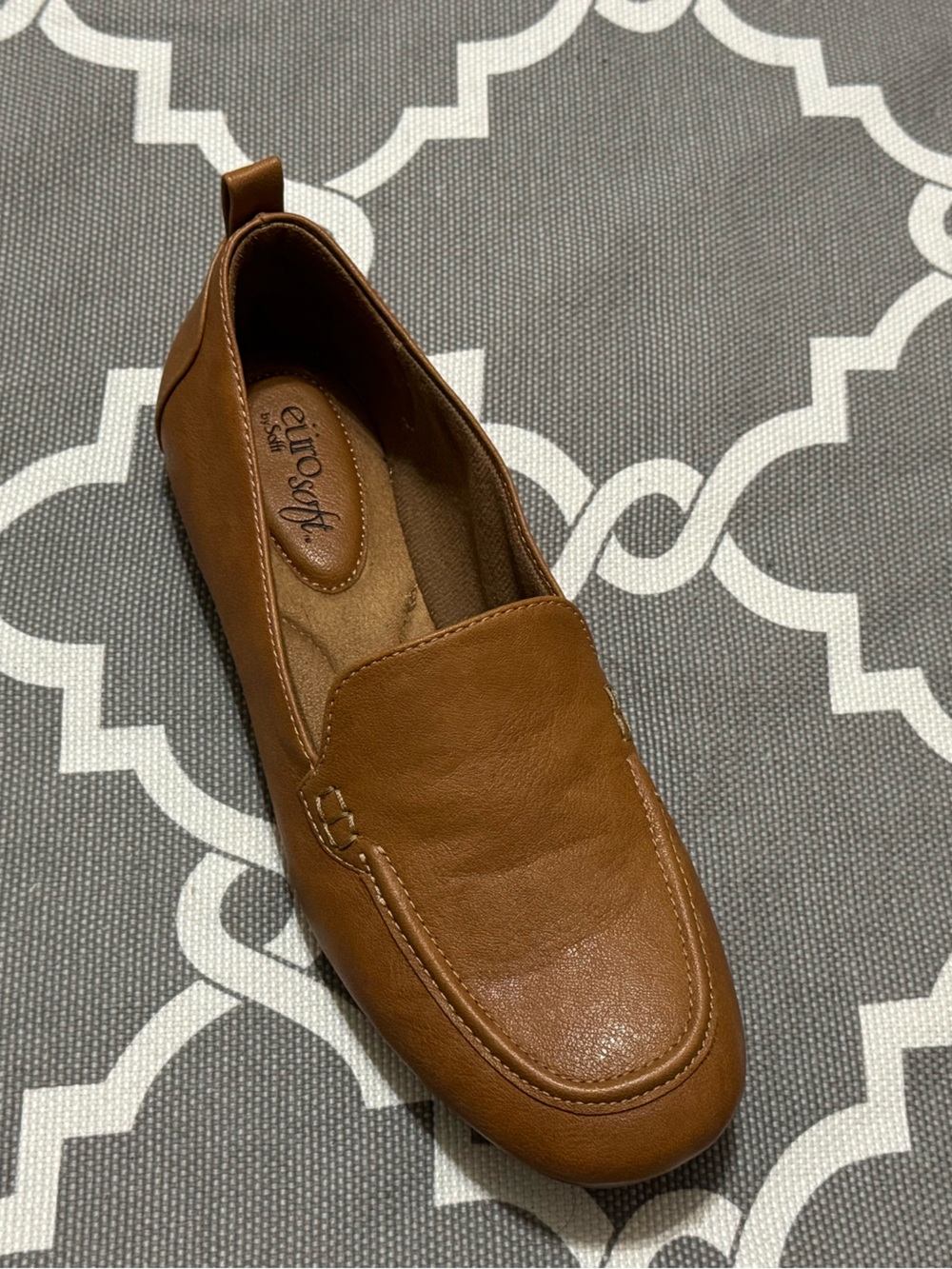 Eurosoft Women’s Tan Slip-On Loafer — Classic Casual Comfort